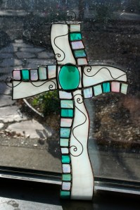 cross fancy green lit