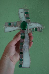 cross fancy green unlit