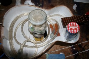 string light installed